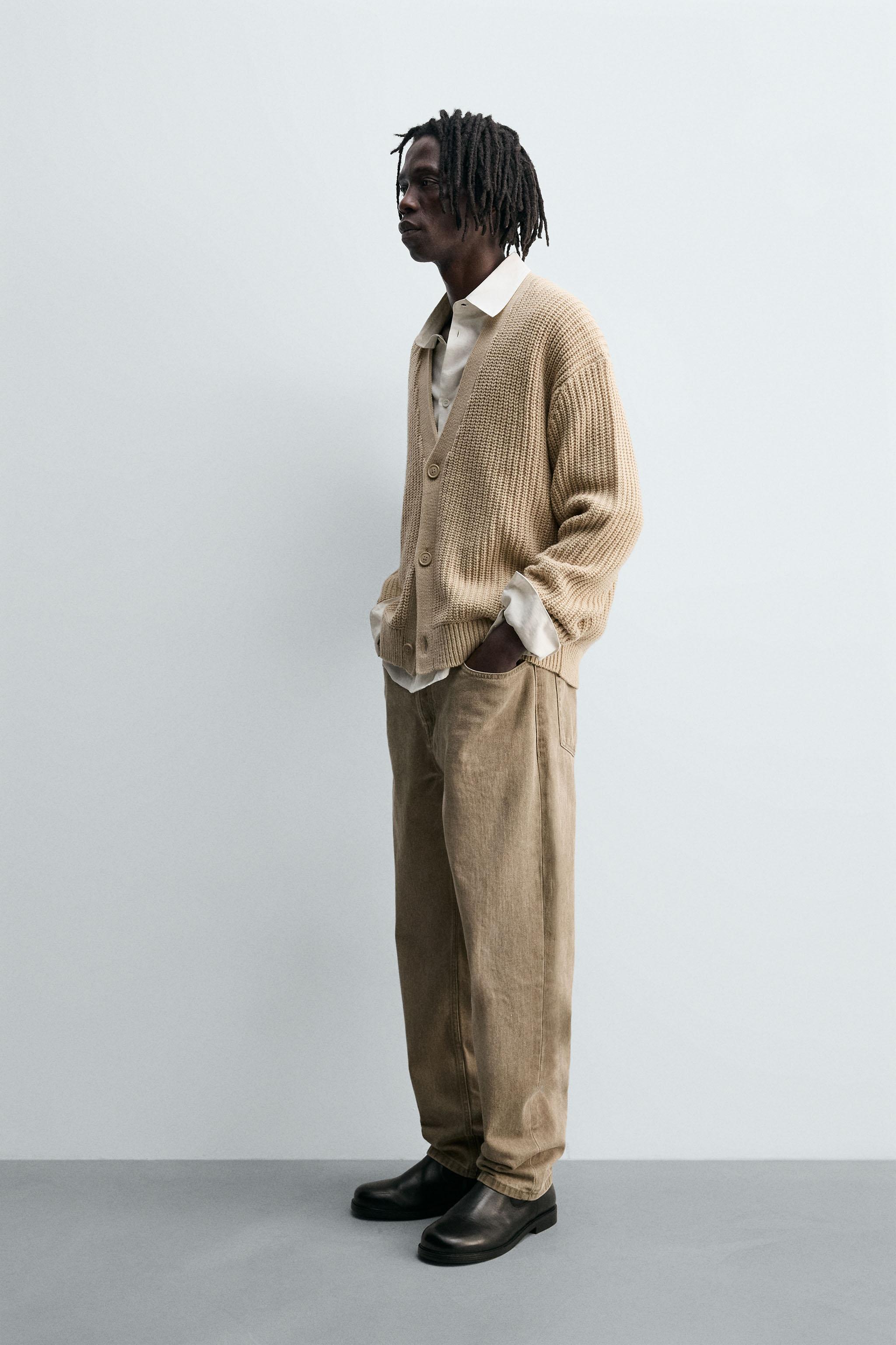 RIBBED TEXTURED CARDIGAN